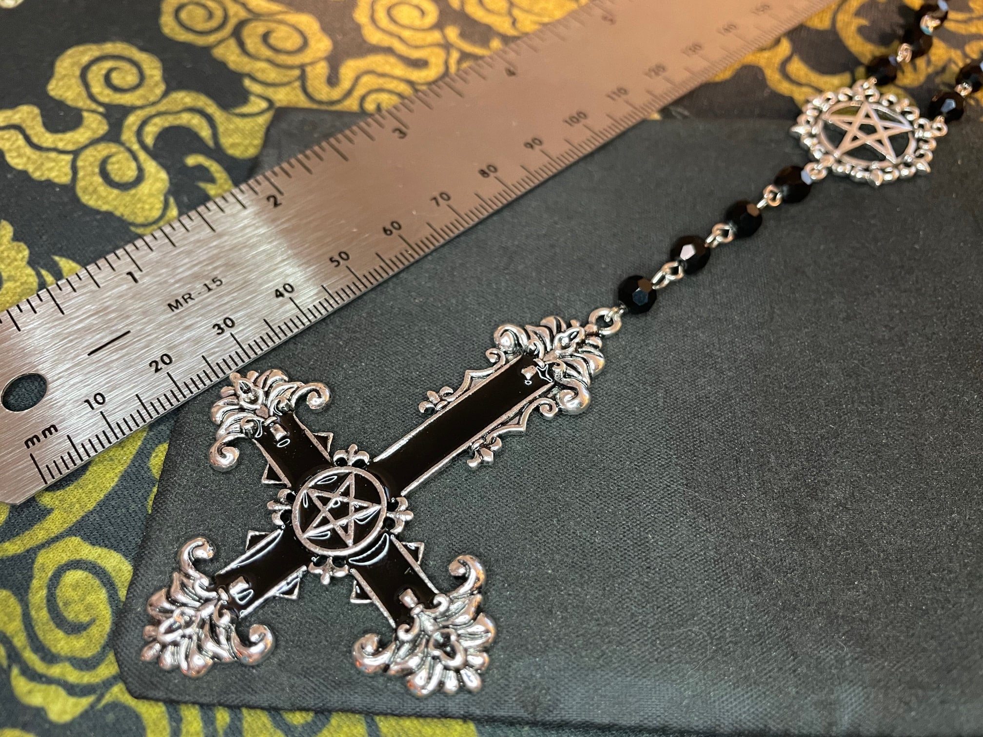 Goth Rosary - Goth Jewelry - Crimson Raven – JunkyardBat